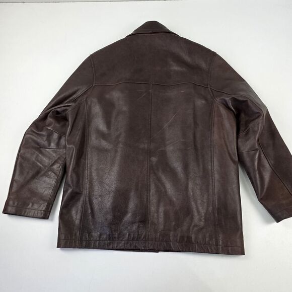 Vtg Wilsons Leather Jacket Dean Winchester Supernatural Brown Distressed Medium - Picture 10 of 14